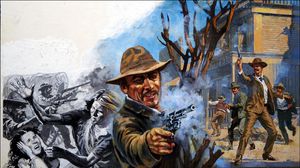 End of the Doolin-Dalton Gang art by Harry Green