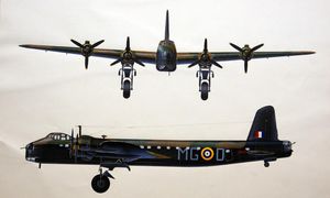 Short Stirling Bomber art by Keith Fretwell
