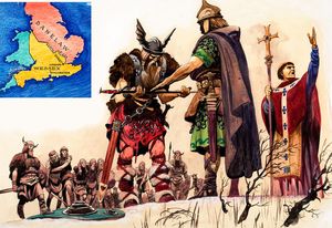 The Vikings Concede Defeat art by Peter Jackson