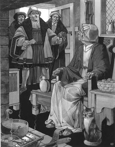 Old Mother Shipton art by Richard Hook