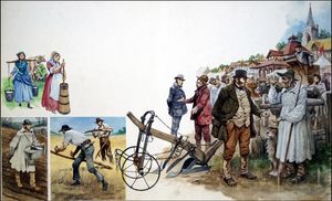 A Victorian Farmers Market art by Peter Jackson
