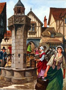 Bringing Water to the Towns art by Peter Jackson