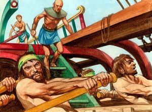 Galley Slaves art by Peter Jackson