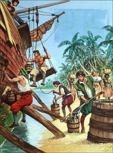 Raleigh In Search of El Dorado art by Peter Jackson