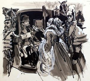 Napoleon and Marie Walewska 2 art by William Francis Marshall