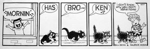 The Perishers daily strip G60 art by Bill Mevin