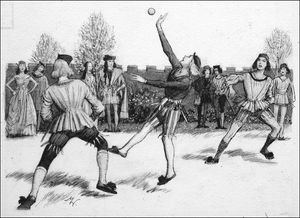 The Origin of Tennis art by John Millar Watt