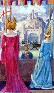 Watching the Joust art by John Millar Watt