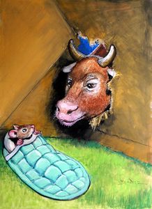 An Unexpected Visitor art by Philip Mendoza