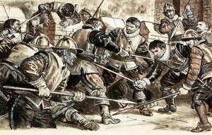 The Mercenaries: The Green Brigade art by Ken Petts