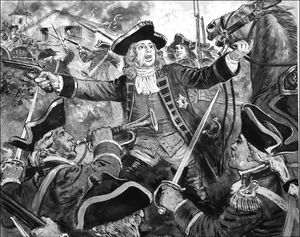 King George II at Dettingen art by Ken Petts