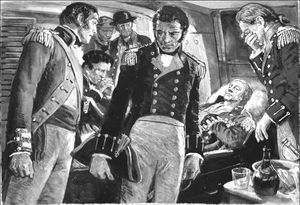 Death of Nelson art by Ken Petts