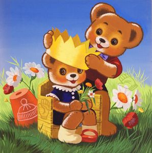 Teddy Bear: Crown art by William Francis Phillipps