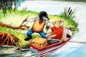 Rat helps Mole Aboard art by Nadir Quinto