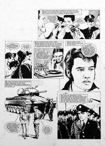 Elvis Presley His Story in Pictures 7 art by Arthur Ranson
