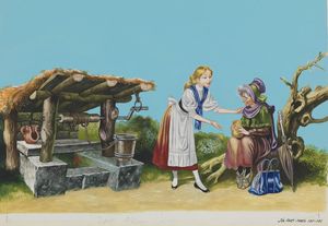 The Fairy - beside the well art by Ron Embleton