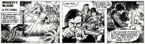 Modesty Blaise daily strip #2333 - Release the Anaconda art by Enric Badia Romero