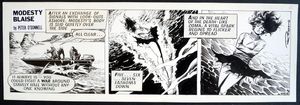 Modesty Blaise Daily Strip #4416 art by Enric Badia Romero