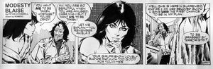 Peter O'Donnell's Modesty Blaise daily 6957 art by Enric Badia Romero