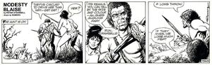 Modesty Blaise daily strip #7563 - The Hunt Is On art by Enric Badia Romero