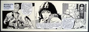 Modesty Blaise Daily Strip #9336 art by Enric Badia Romero