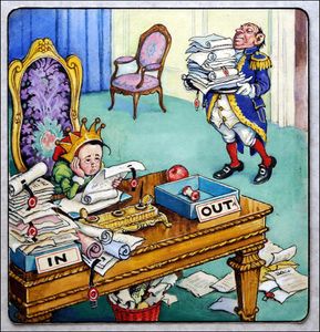 Norman Gnome - Paperwork art by Geoff Squire