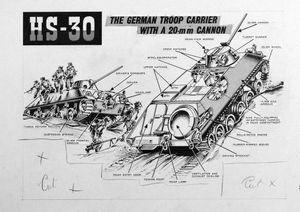 HS-30 German Troop Carrier art by Peter Sarson