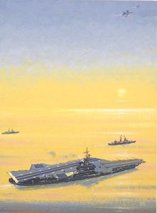 The Flying Sailors: Airborne On a Jet of Steam art by John S Smith