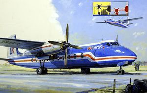Crossing the Channel by Air art by John S Smith