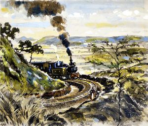 The Tracks of an Imperial Past art by John S Smith
