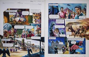 Cast the Net from 'The War with The Zolts' (TWO pages) art by Gerry Wood