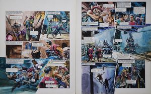 The Zolts Escape from 'War of The Zolts' (TWO pages) art by Gerry Wood