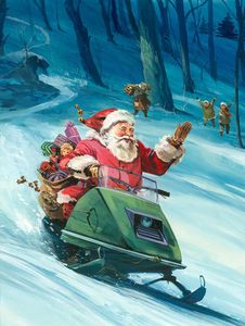 20th Century Santa art by Gerry Wood