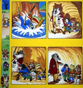 The Wind In The Willows: Underground Adventure art by Peter Woolcock