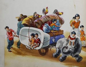 Ming Vase Transport art by John Worsley
