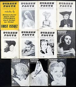 Screen Facts: The Magazine Of Hollywood's Past (11 ISSUES, including #1)