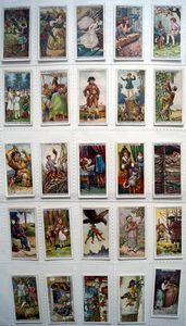 Complete Set of 25 'Fairy Tale' Cadbury's Chocolate Trading Cards (1924)