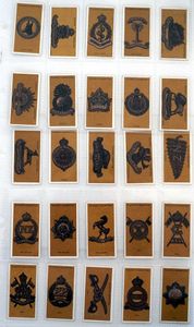 Colonial & Indian Army Badges  Full set of 25 cards (1916)