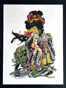 Frank Thorne: Ghita of Alizarr art by Frank Thorne