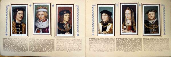 john player kings and queens cigarette cards Complete Set of 50 The Kings and Queens of England 1066