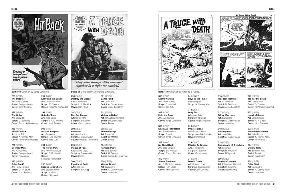The Fleetway Picture Library Index volume 1: The War Libraries by Compiled by David Roach and Steve Holland