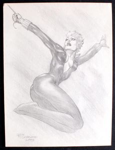 Black Widow (SIGNED) (Original) Comic Art