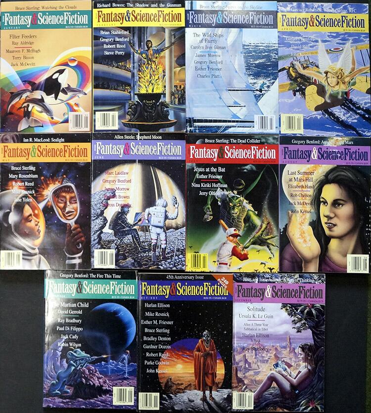 The Magazine of Fantasy and Science Fiction: 1994 (Complete) - Volume 86 & Volume 87 (11 issues)