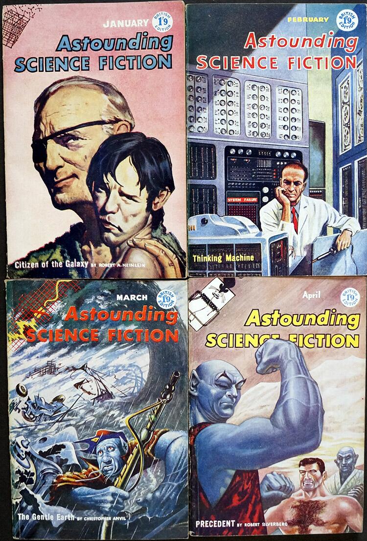 Astounding SF (UK) 1958 - Set 1 (4 issues)
