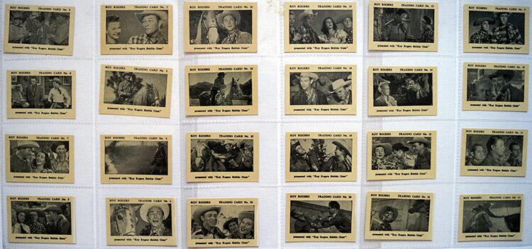 Set of 24 'Roy Rogers' Times Confectionery Bubblegum Trading Cards (1955)