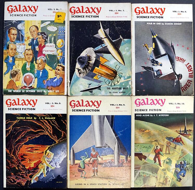 Galaxy Science Fiction: British Edition 1952/53 (6 issues, INCLUDING #1)