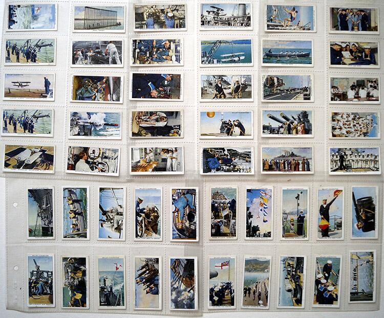 Complete Set of 50 'Life In The Royal Navy' Wills Cigarette Cards (1939)