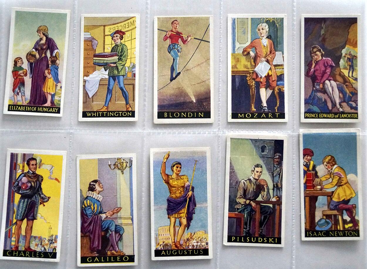 Full Set of 50 Cigarette Cards: Famous Minors (1936) by Various