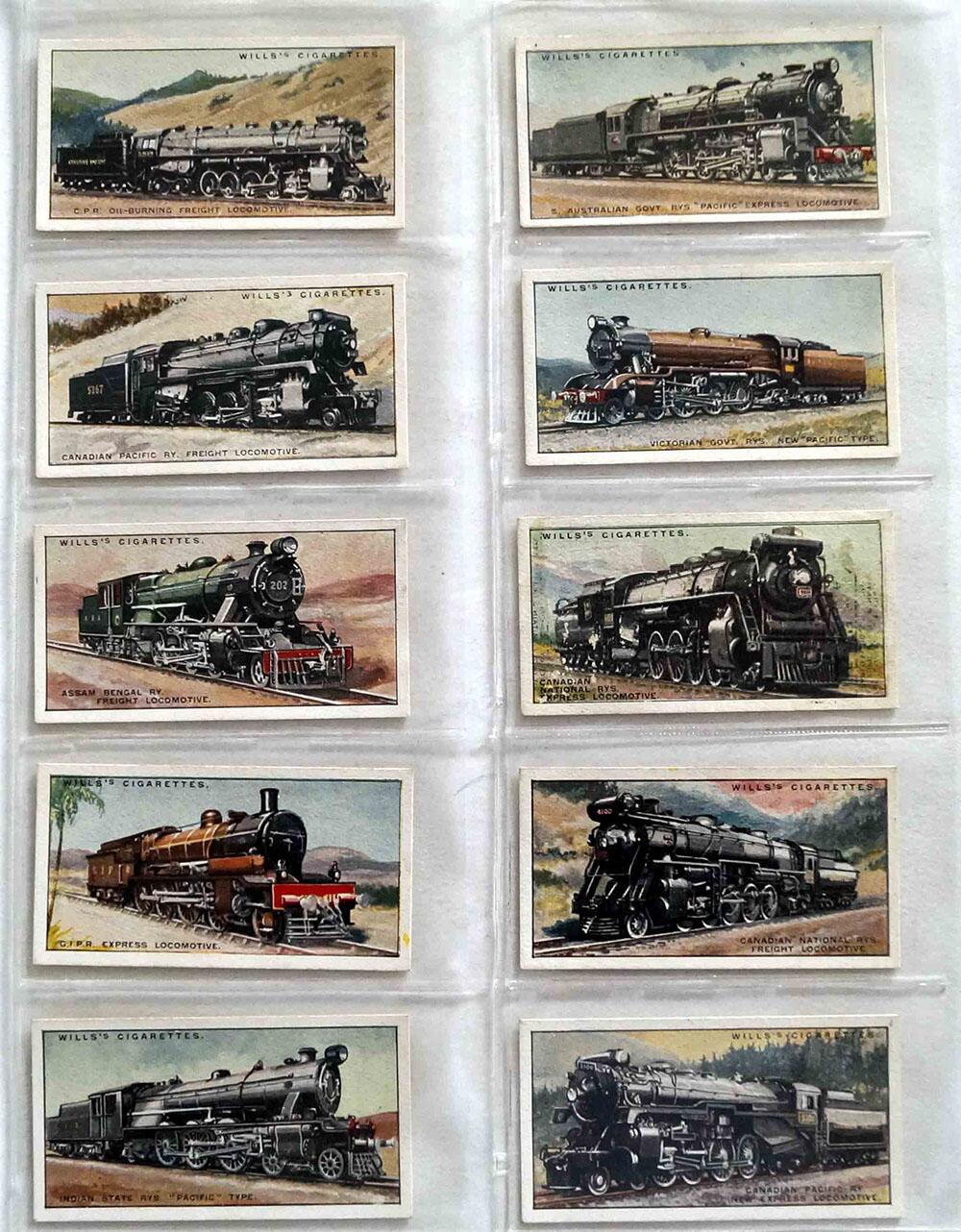 wills cigarette cards trains Full Set of 50 Cigarette Cards: Railway Locomotives (1930) by Various at  The Book Palace