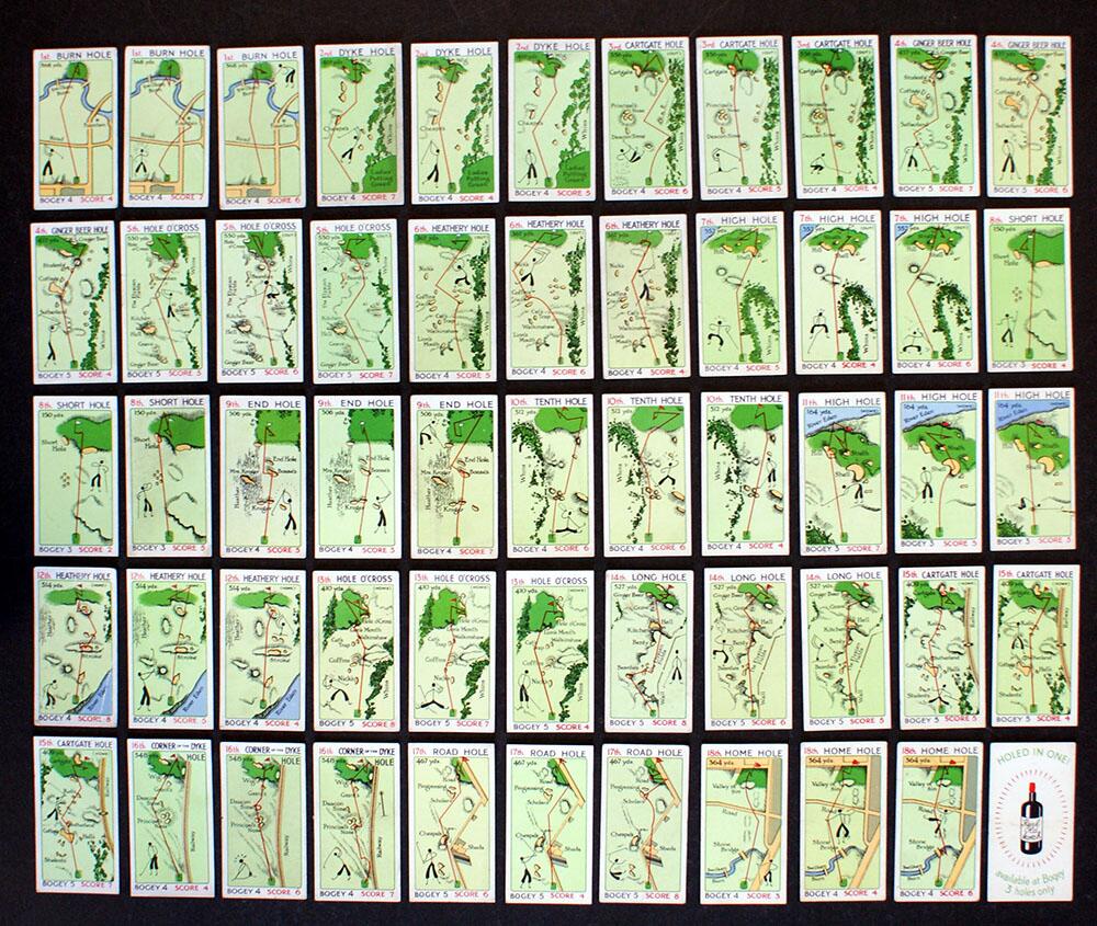 Cigarette Cards: Can You Beat Bogey? (1934) (55 cards)
